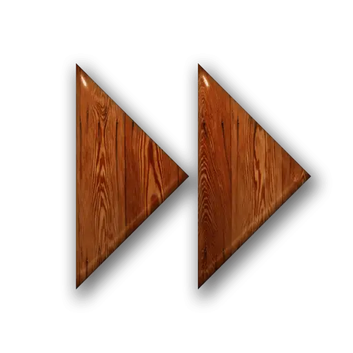 Wooden Fast Forward Icon Design
