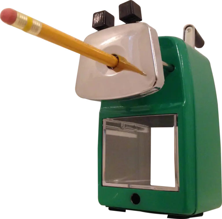 Green Pencil Sharpener with Pencil