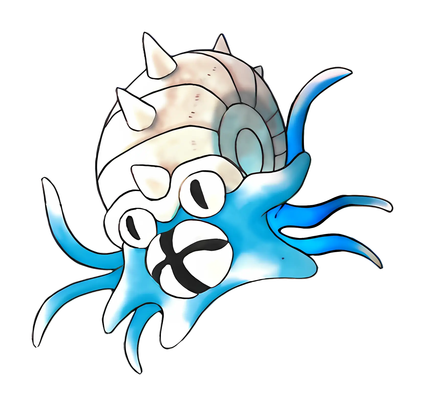 Cartoon Shell with Tentacles