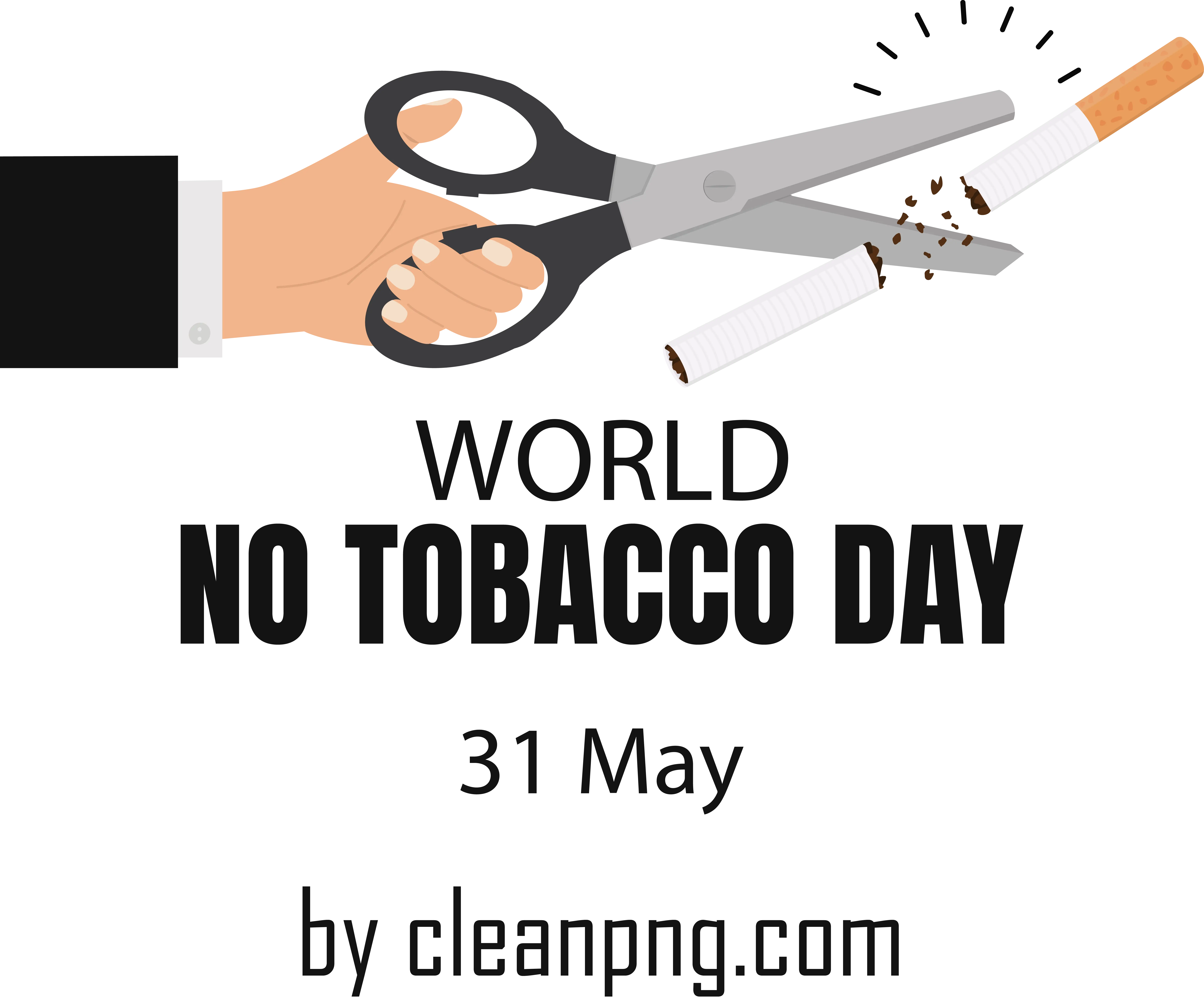 World No Tobacco Day Awareness Graphic