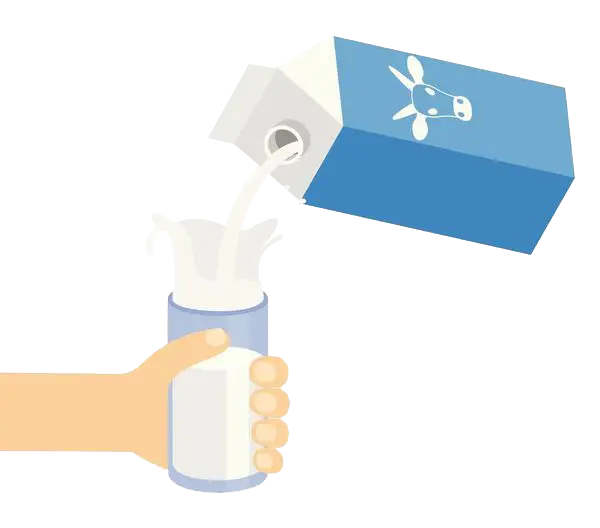 Pouring Milk from Carton