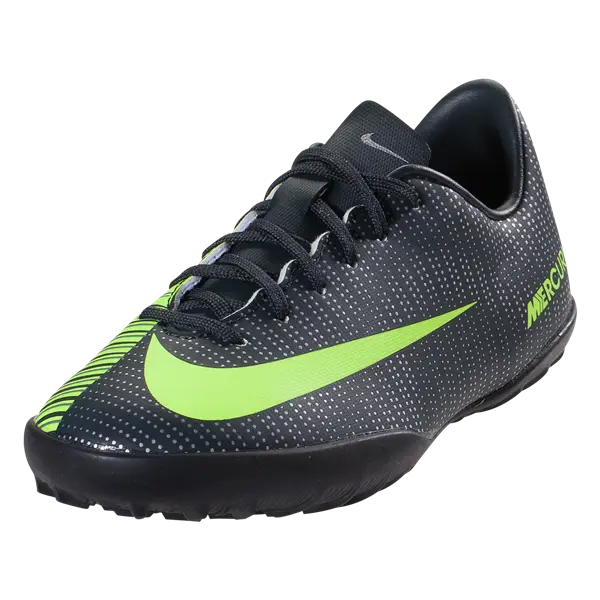 Soccer Shoe with Green Nike Logo for Sports