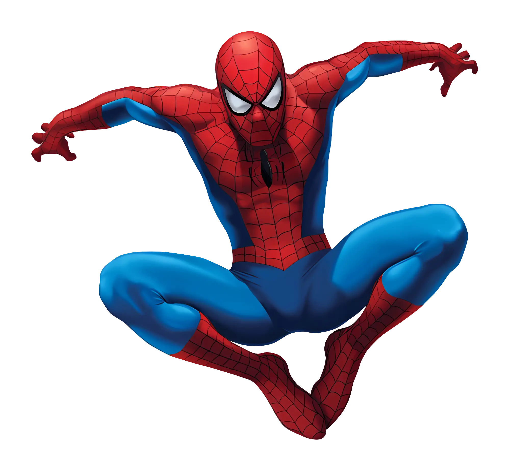 Dynamic Spiderman Pose Illustration
