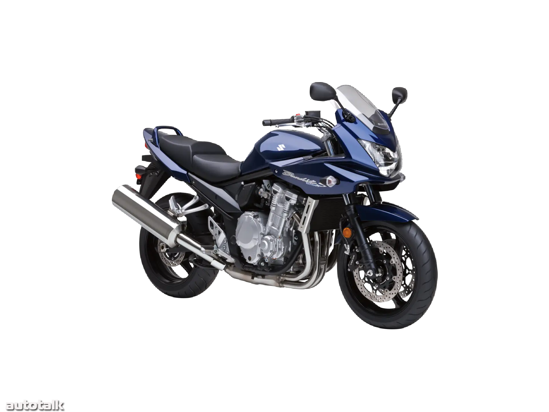 Dynamic Blue Sports Motorcycle Design