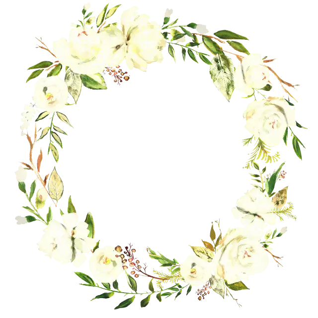 Elegant Round Floral Wreath