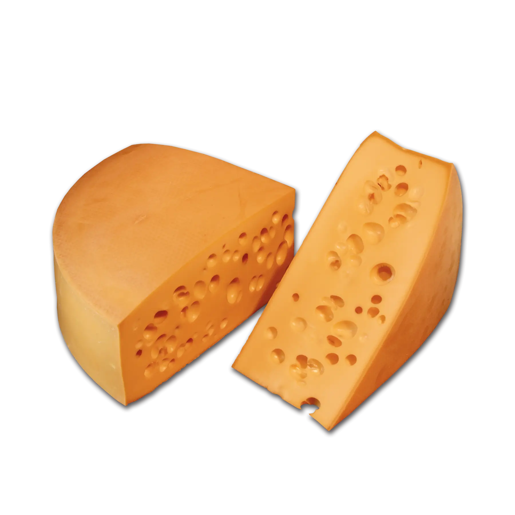 Cheese Wedge with Holes Illustration