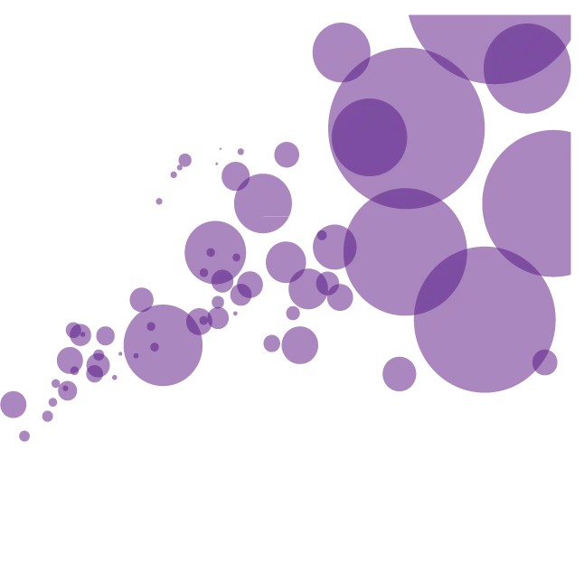 Abstract Purple Bubbles