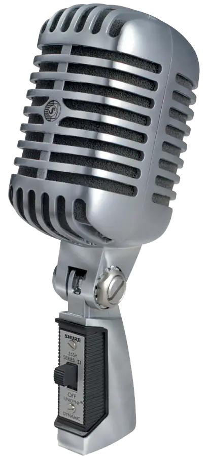 Retro Silver Microphone for Studio Use