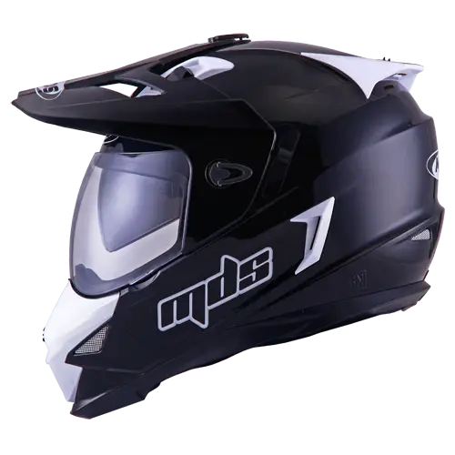 Black and White Helmet for Riders