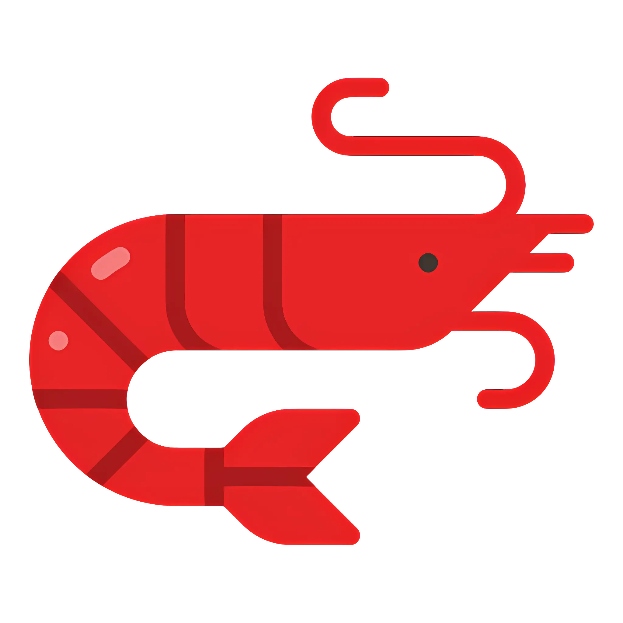 Red Shrimp Illustration