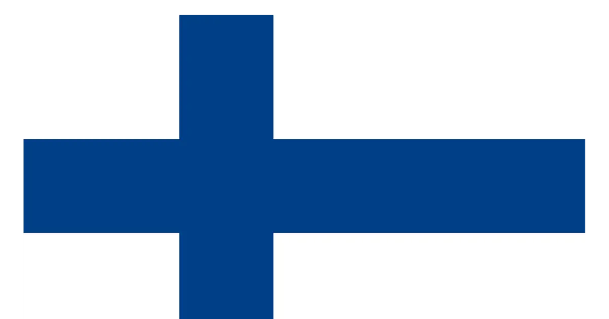 Flag of Finland with Nordic Cross