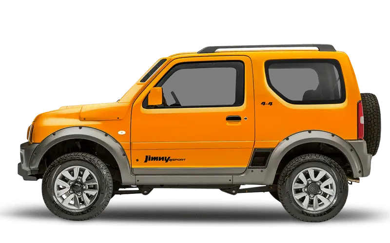 Bright Orange Sporty Compact SUV