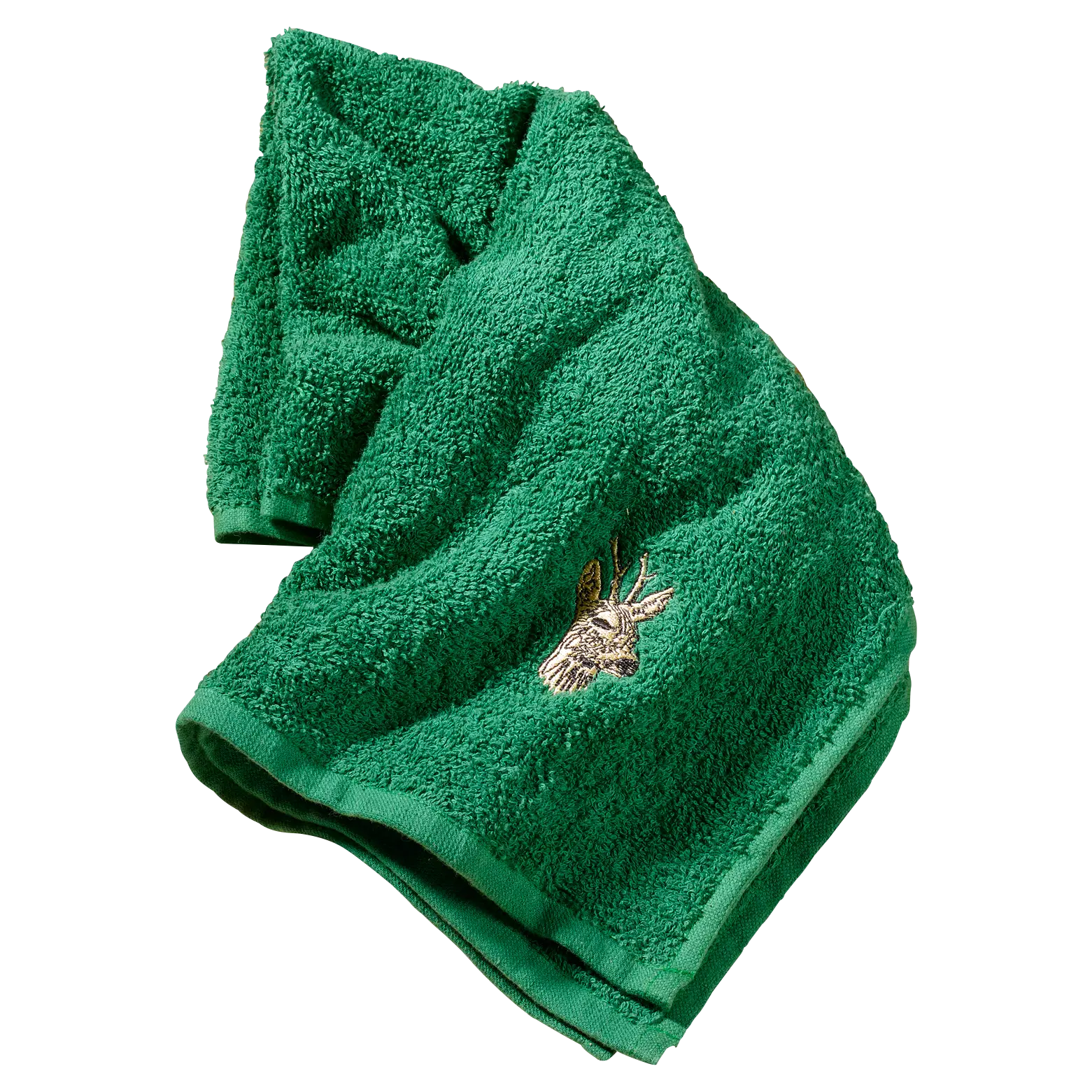 Soft Green Towel with Embroidery