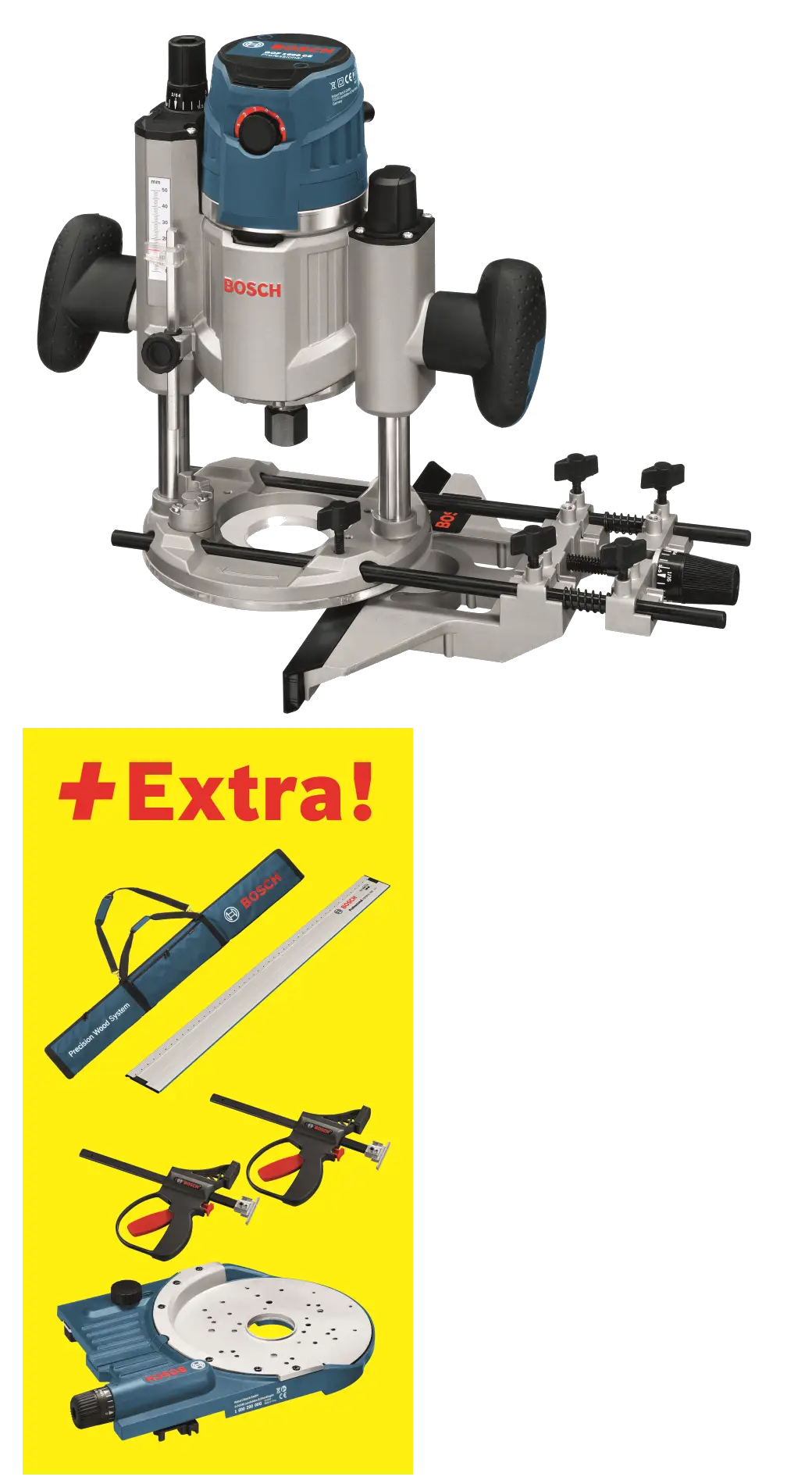 Bosch Router with Extra Accessories