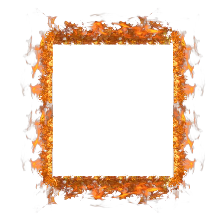 Fiery Frame Border Design