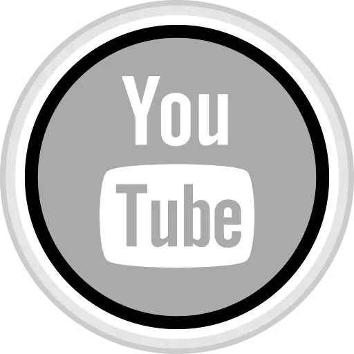 YouTube Logo Grayscale