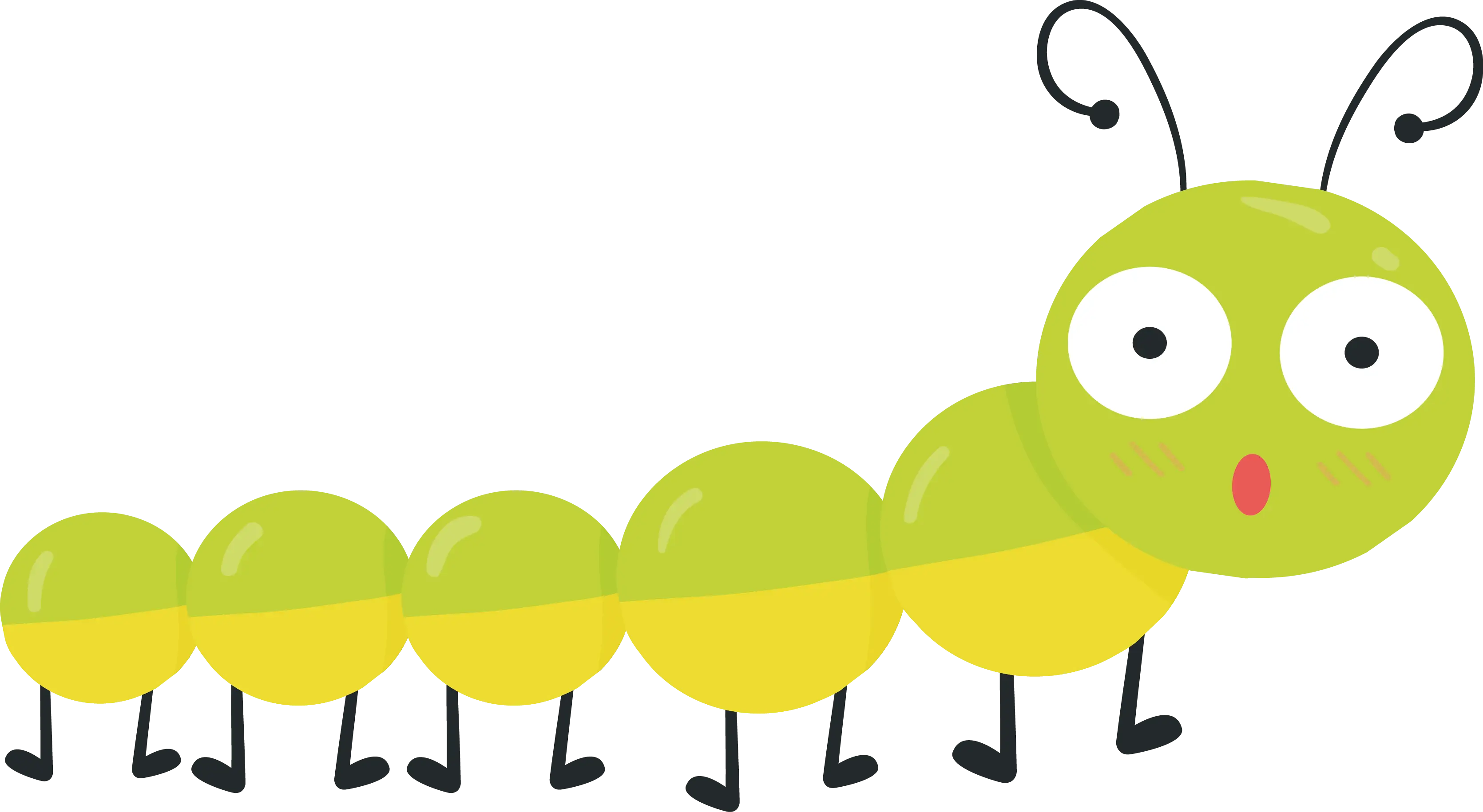 Cute Cartoon Caterpillar