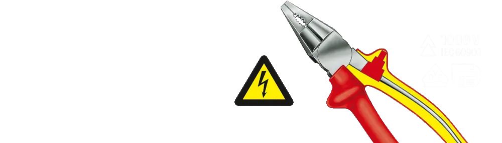Electrical Pliers with Safety Sign
