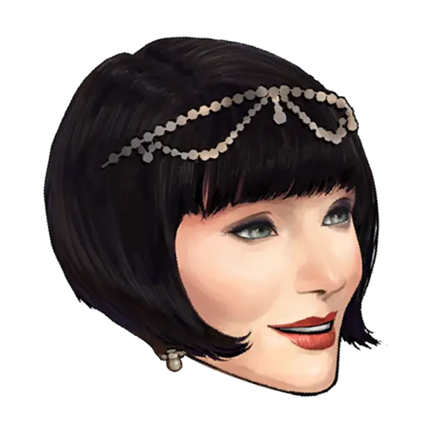 Illustration of a Woman&#039;s Face with Headband