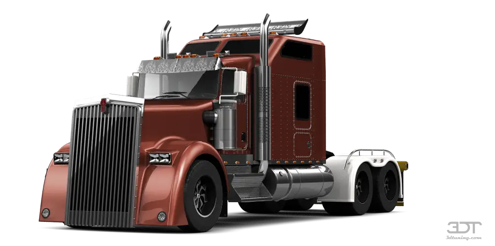 Shiny Red Semi Truck on Display