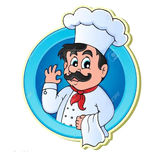 Cartoon Chef Waving