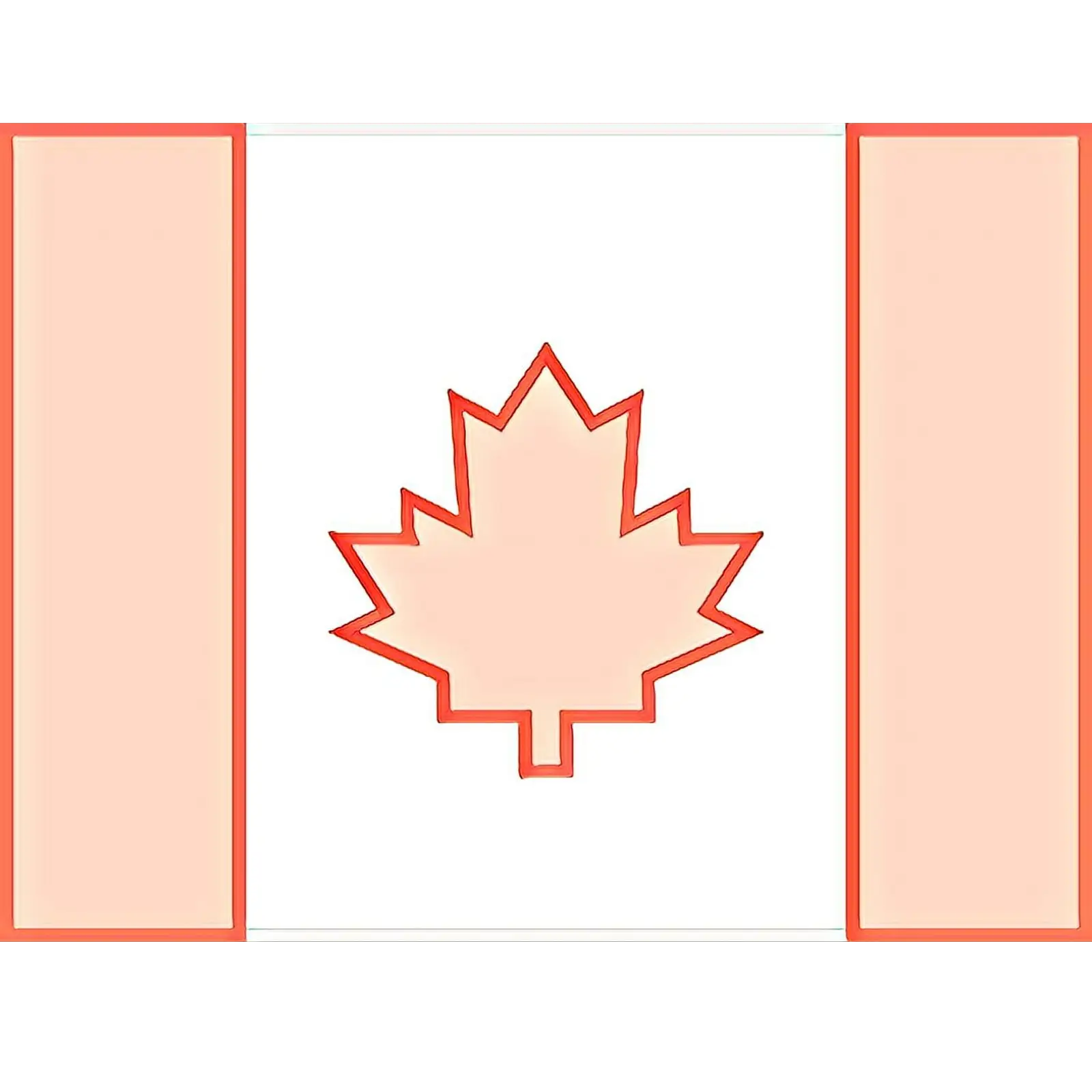 Canadian Flag with Maple Leaf Design