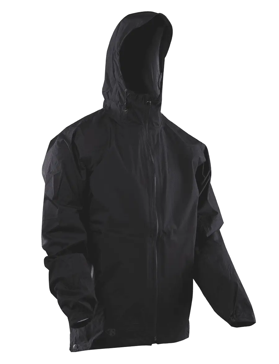 Black Hooded Jacket for Outdoor Wear