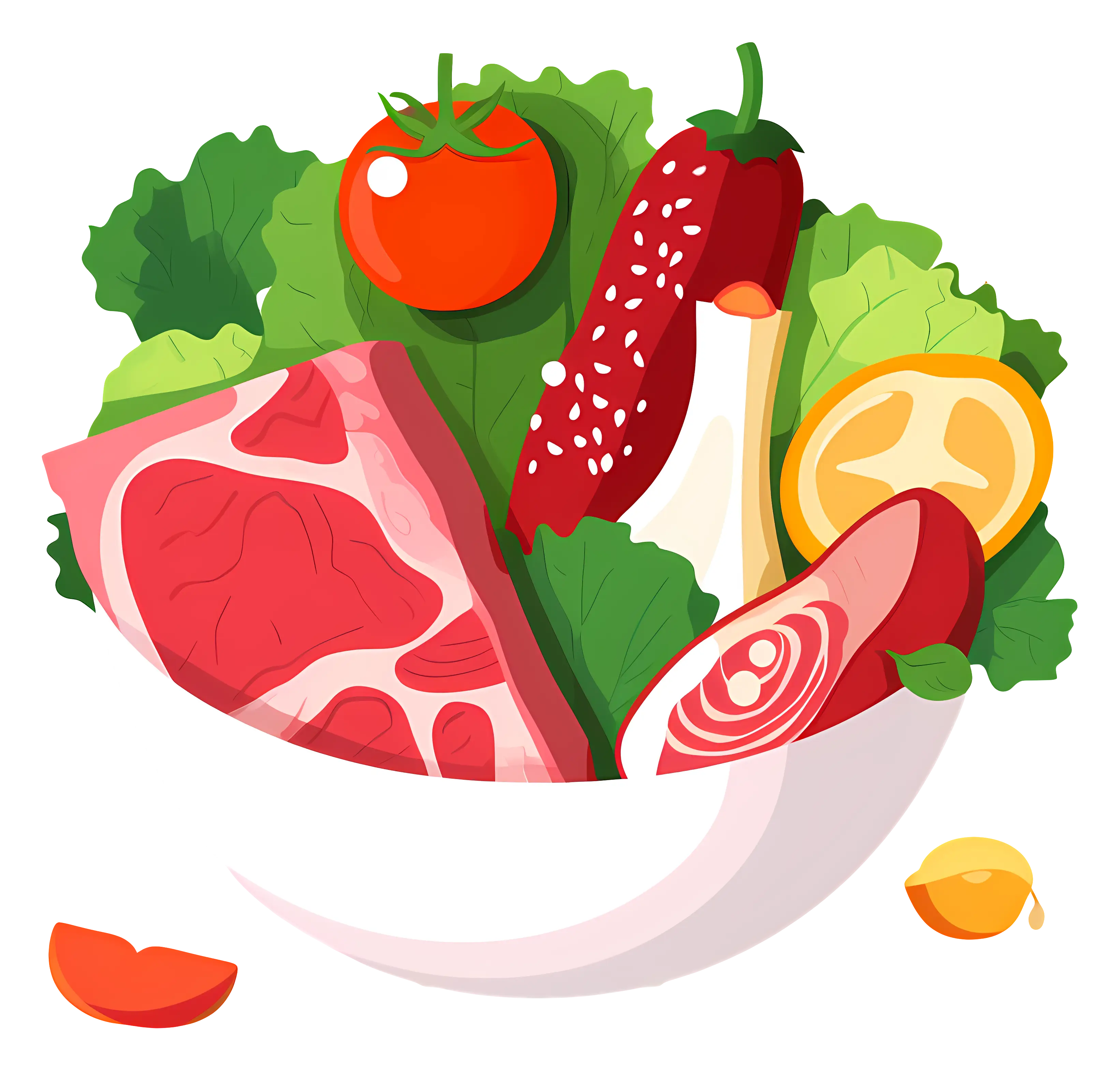 Bowl of Fresh Food