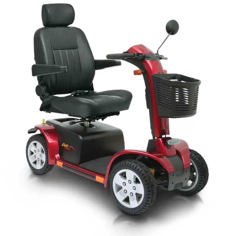 Red Mobility Scooter for Independent Transport