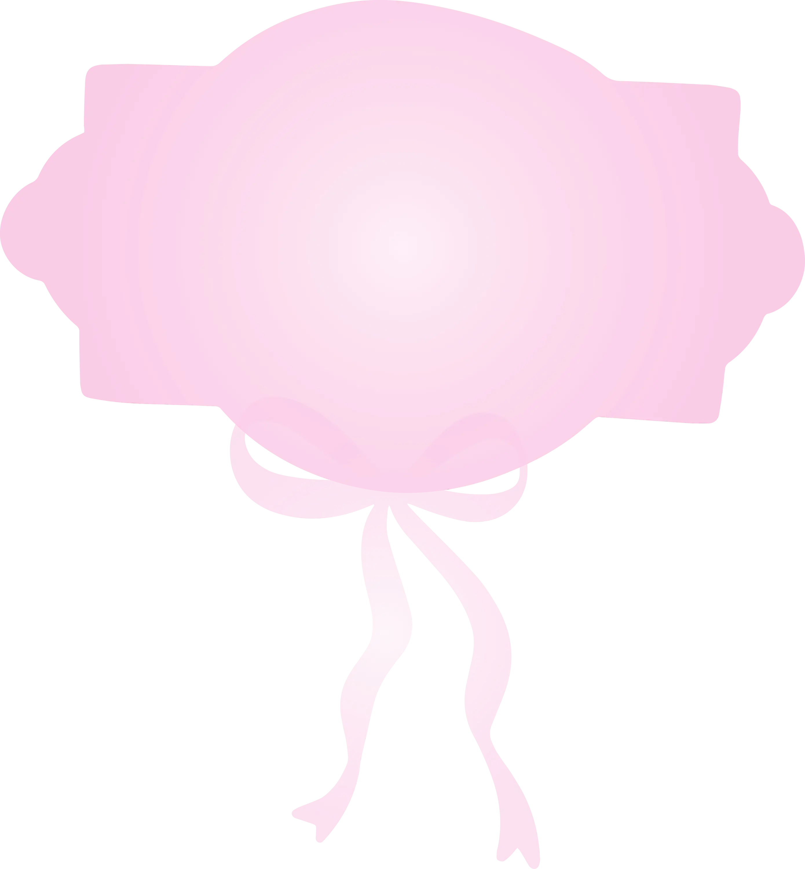 Decorative Pink Frame with Bow