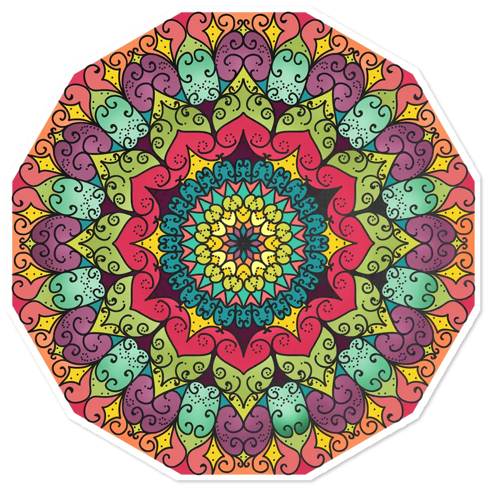 Intricate Colorful Mandala Artwork