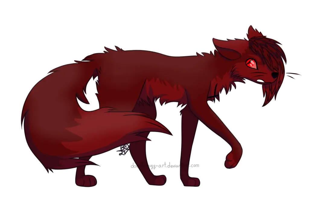 Red-Eyed Fox Character Illustration