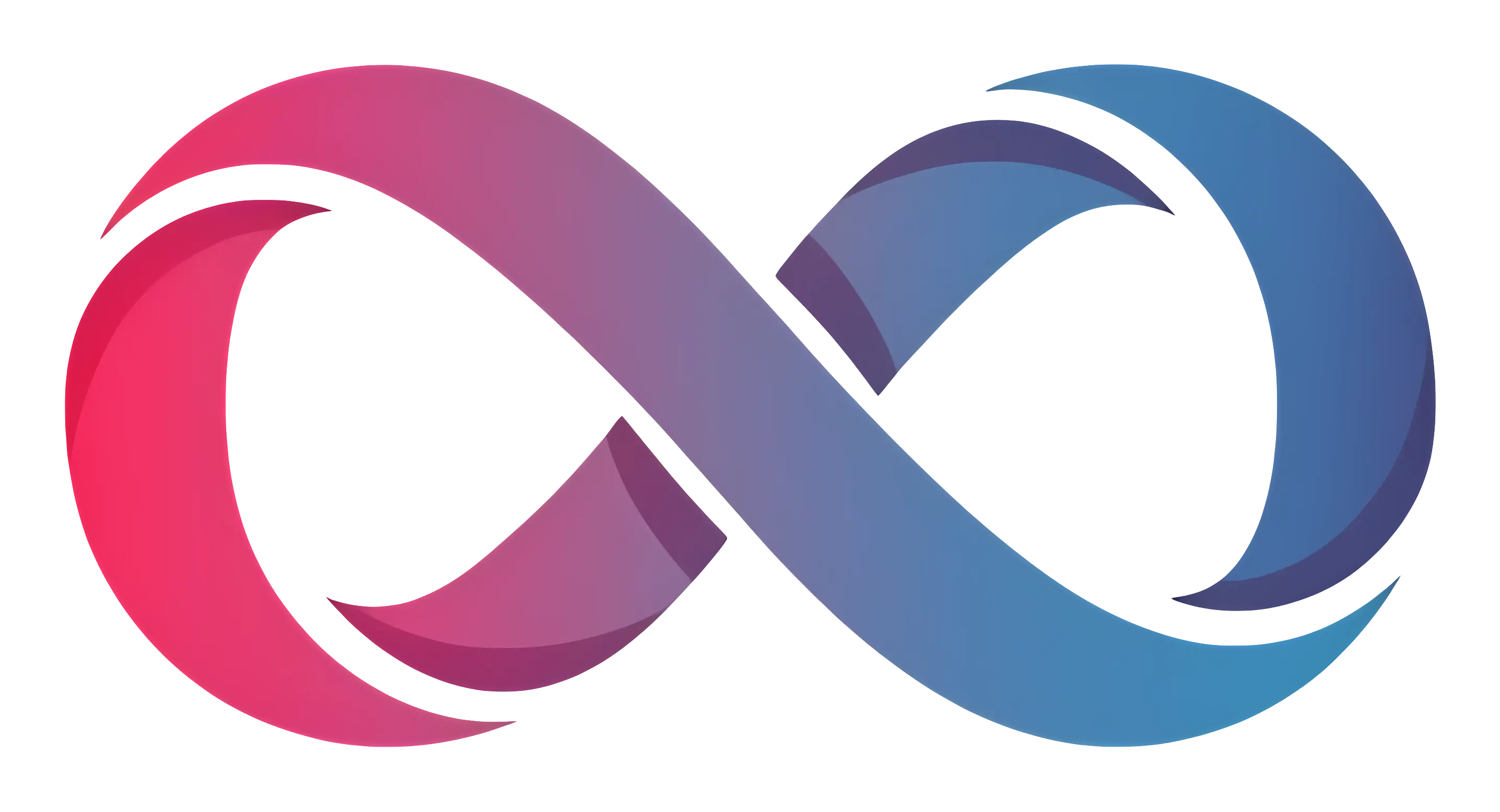 Infinity Symbol in Pink and Blue Gradient