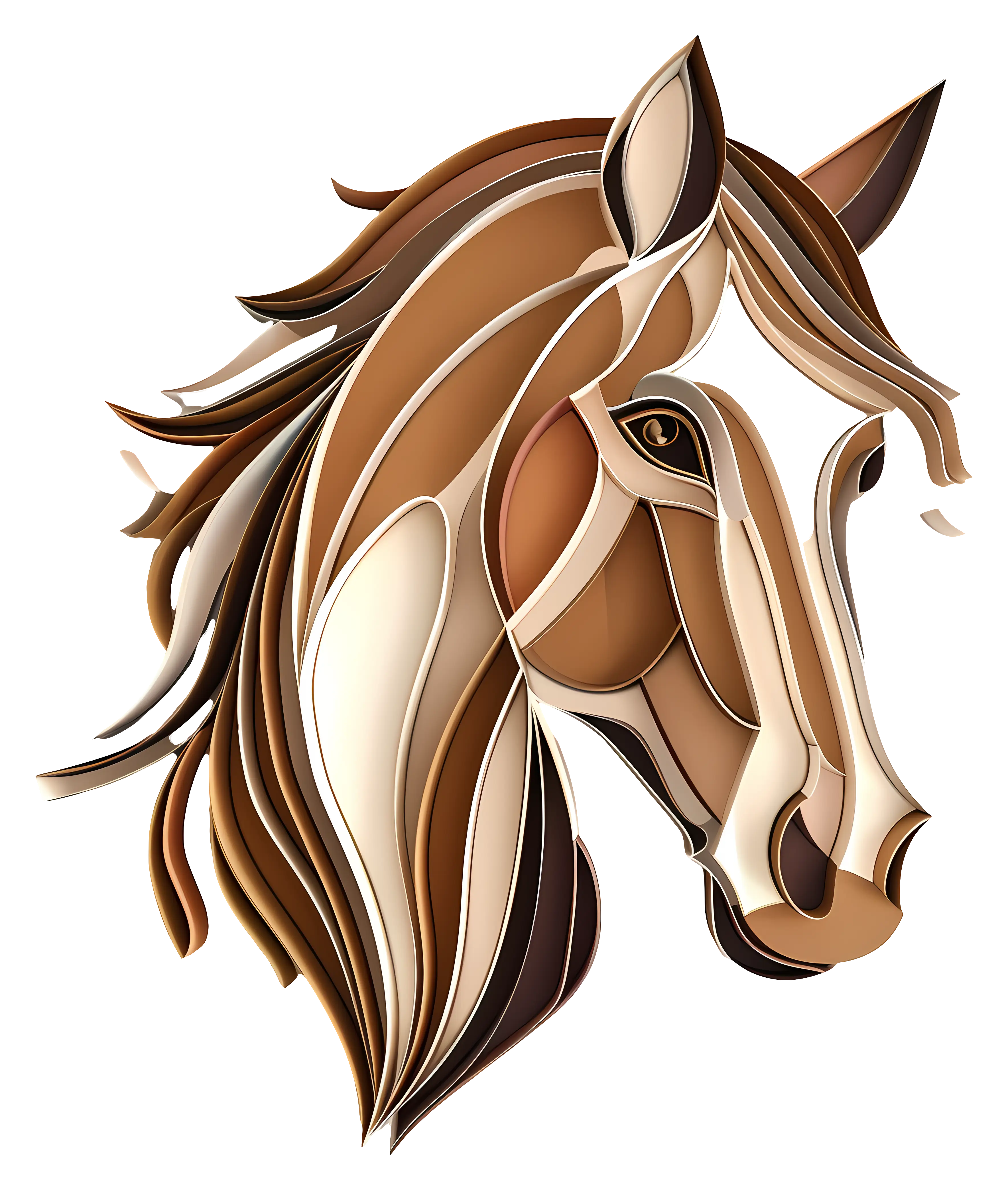 Beautiful Horse Illustration Drawing