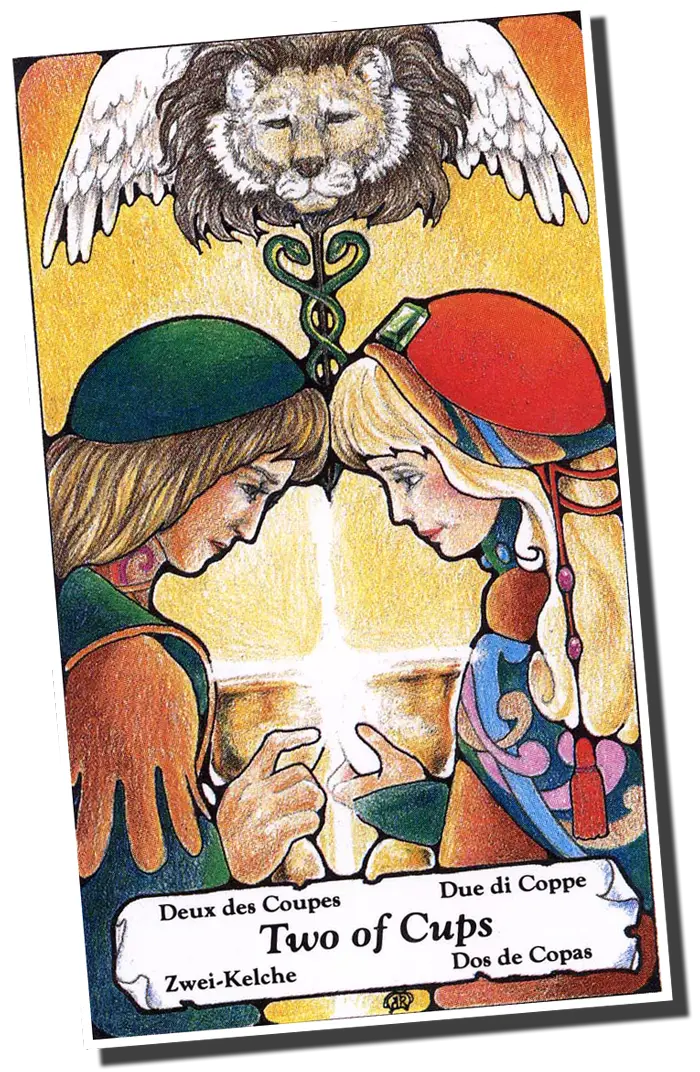 Two of Cups Tarot Card