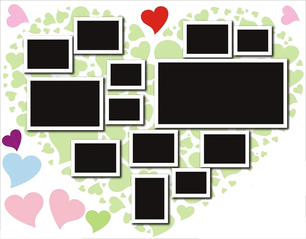 Heart Shaped Photo Collage