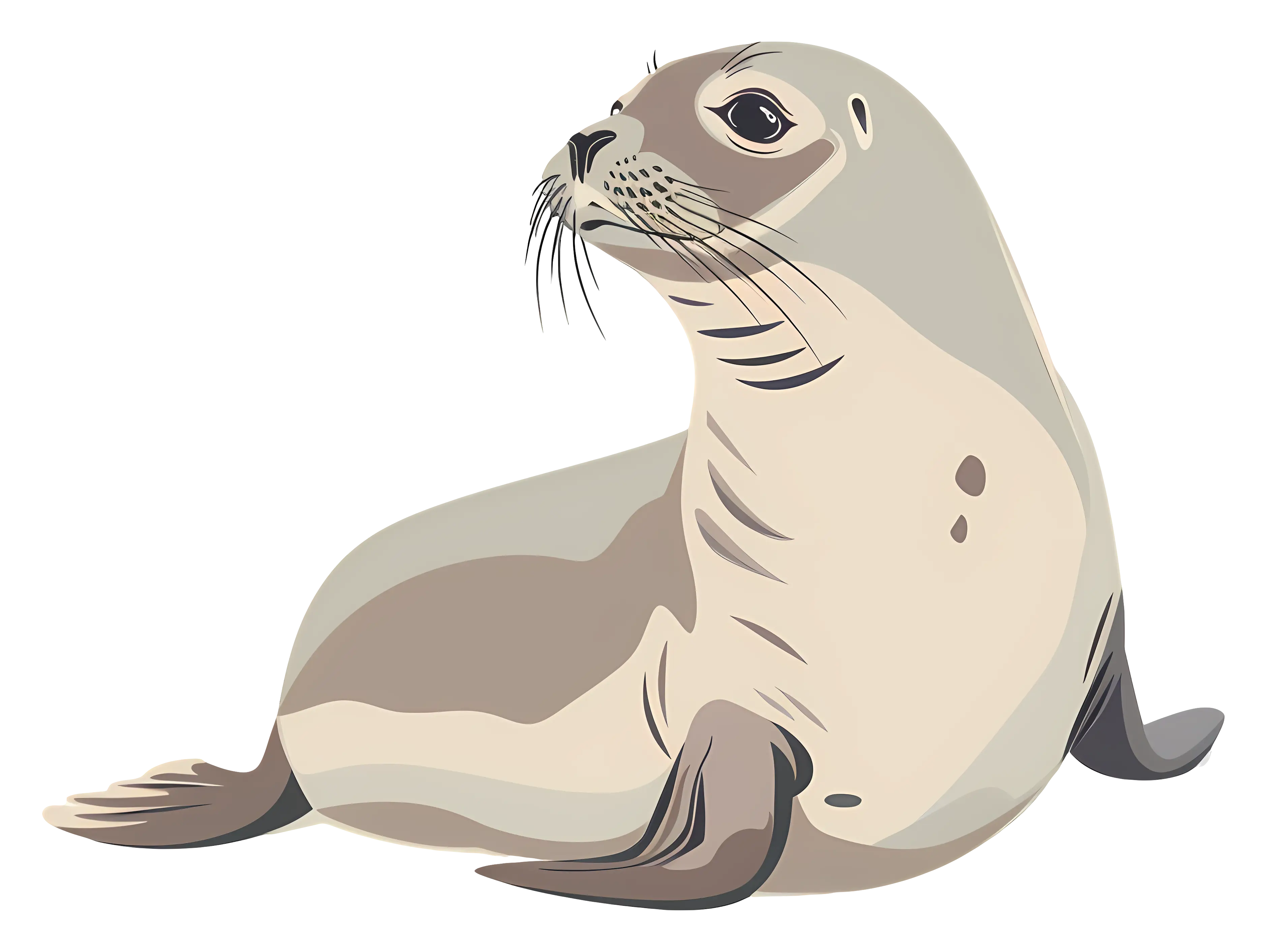 Realistic Illustration of a Seal