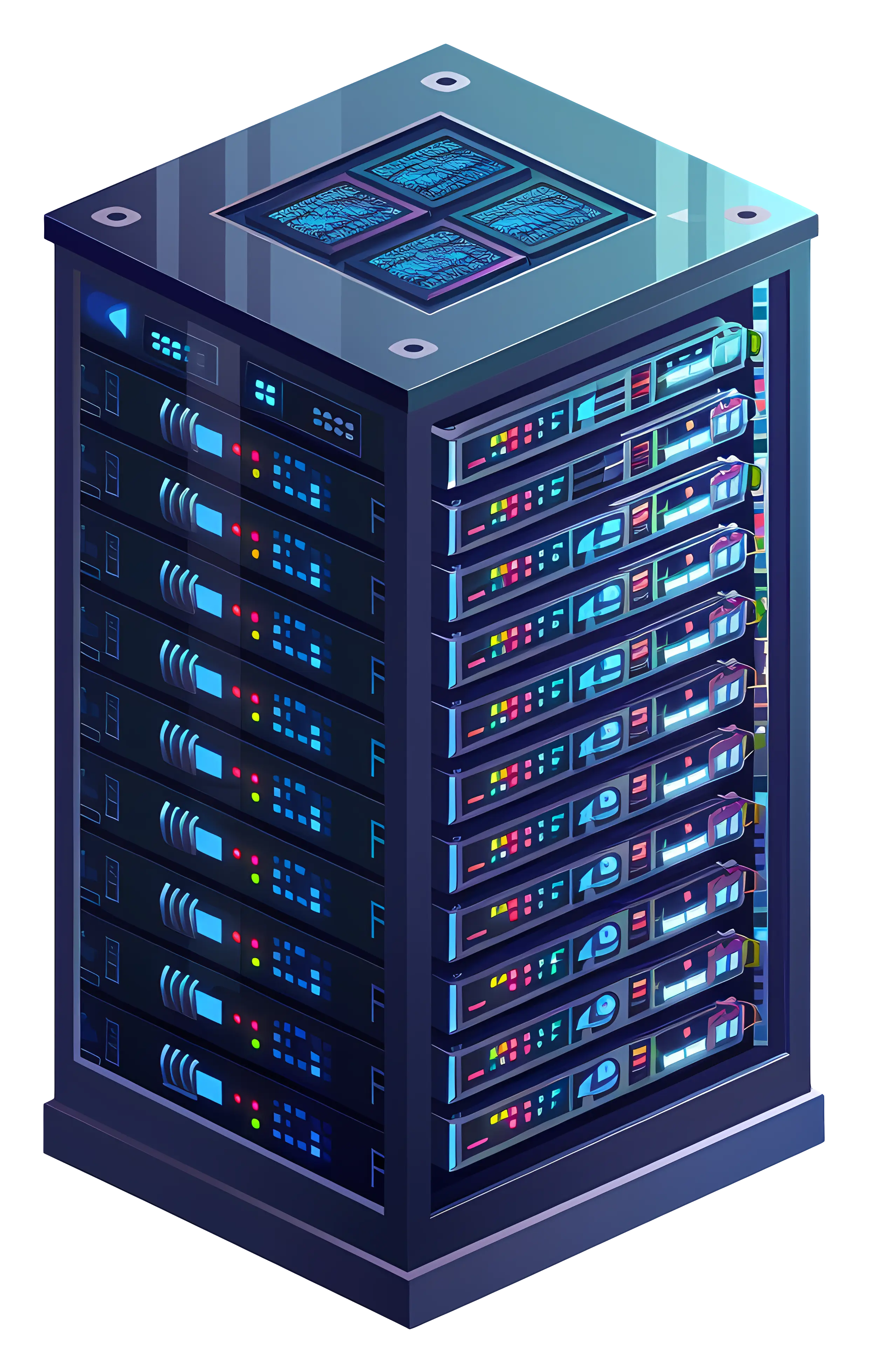 High-Tech Server Rack