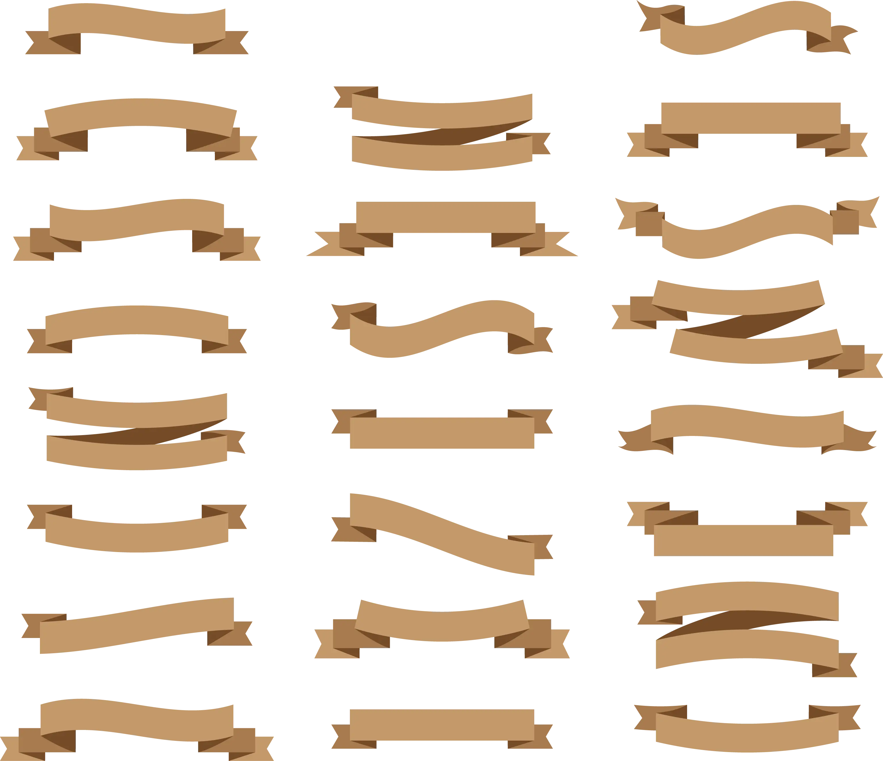 Brown Decorative Ribbons