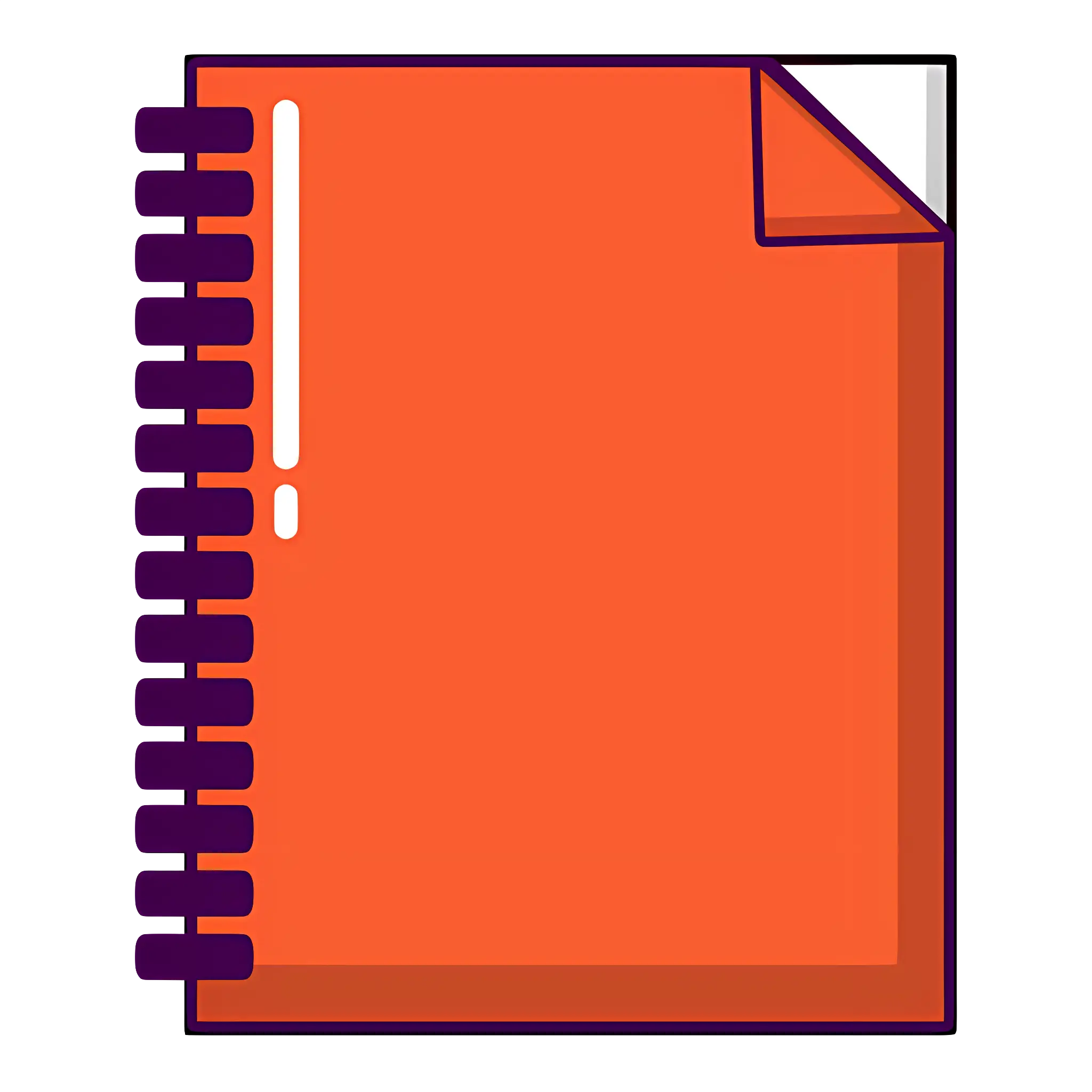 Orange Spiral Notebook