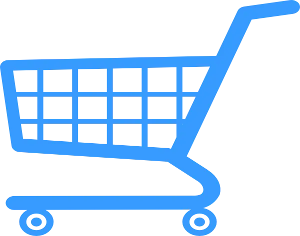 Blue Shopping Cart Icon