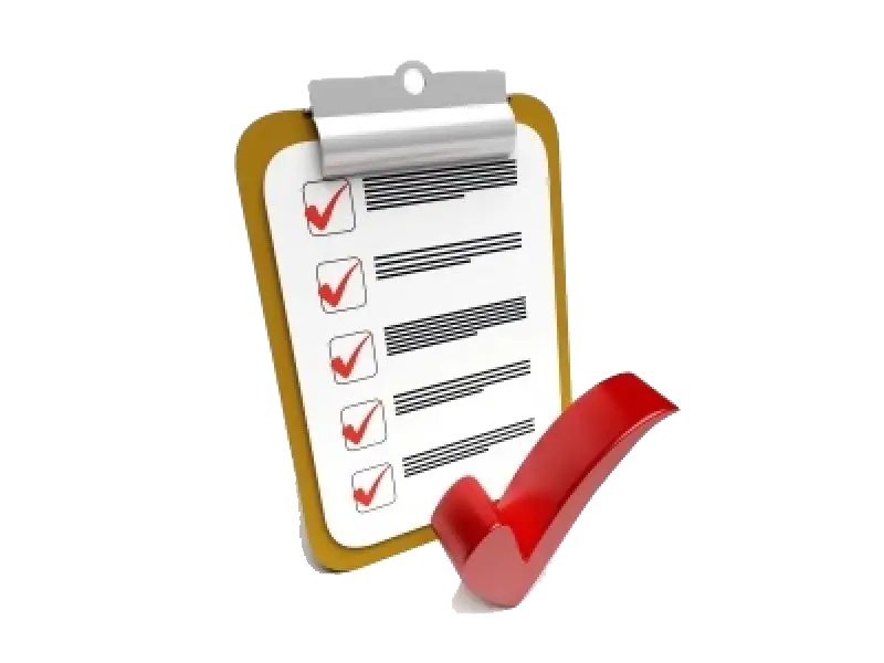 Checklist Clipboard with a Tick Mark