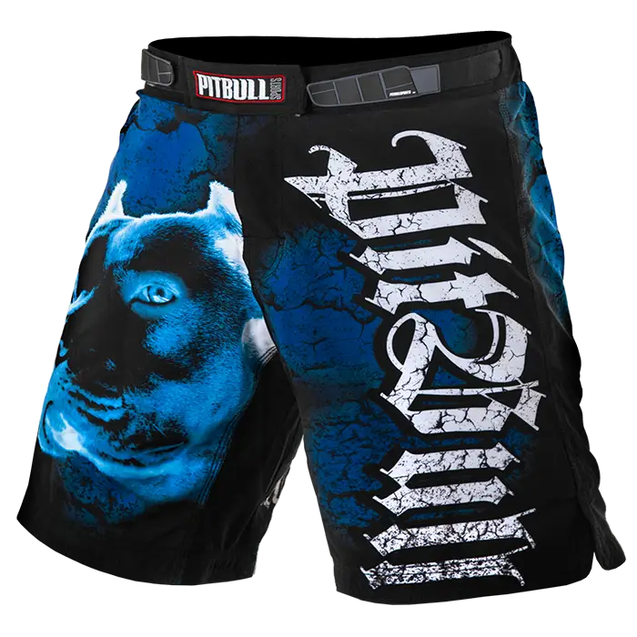Graphic Black Pitbull Shorts with Design