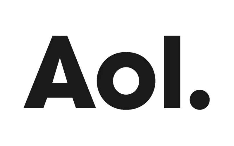 AOL Black Wordmark Logo