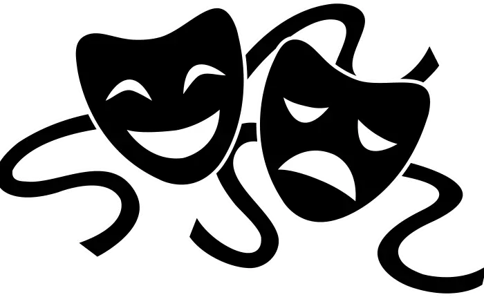 Black Theater Masks Symbol