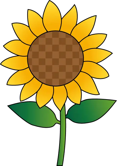 Bright Cartoon Sunflower Illustration