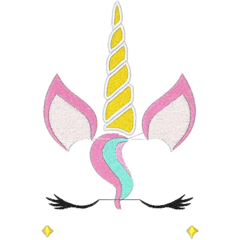 Unicorn Face Illustration