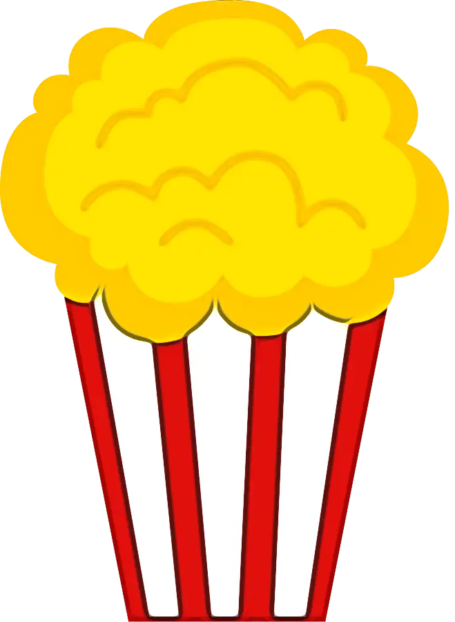 Cartoon Style Popcorn Bucket