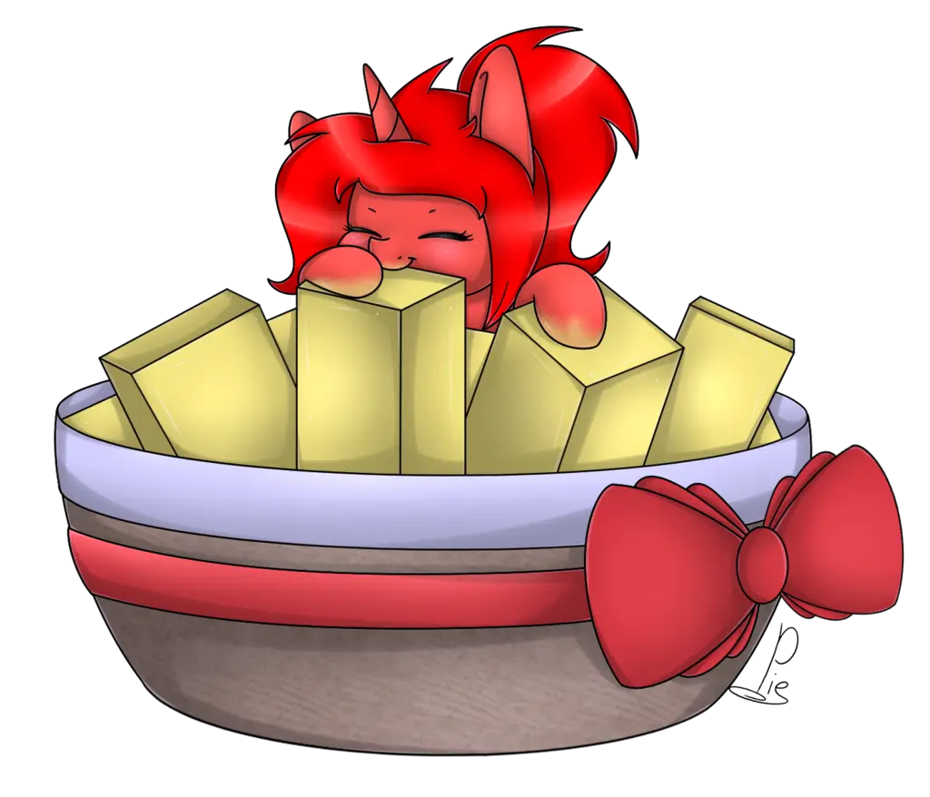 Red Fox in a Bowl with Butter