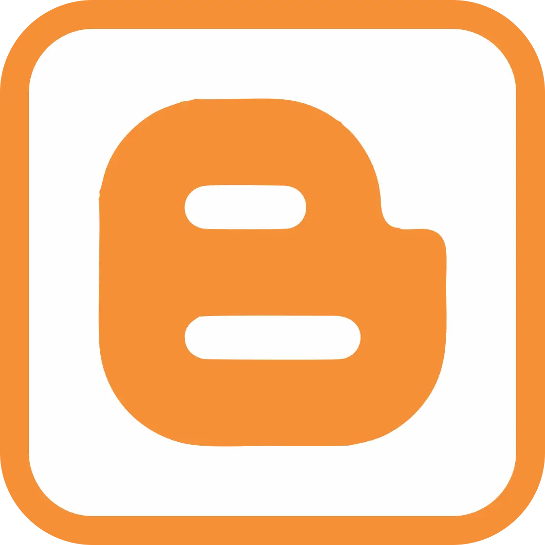 Orange Blogger Logo